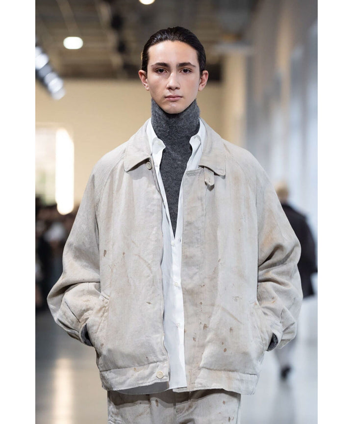 ssstein(シュタイン)のHEAVY LINEN HERRINGBONE ZIP JACKET - NATURALの公式通販サイトsession福岡セレクトショップ