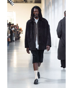 ssstein / シュタイン】COW SUEDE CAR JACKET - BLACK | 公式