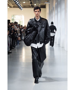 ssstein / シュタイン】SHEEP LEATHER FLIGHT JACKET - BLACK