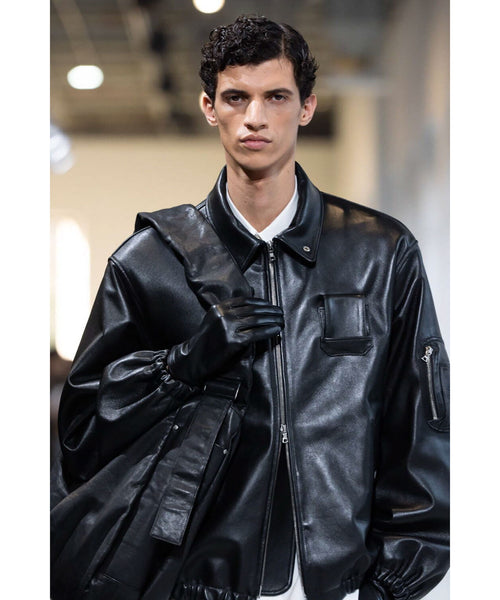 ssstein / シュタイン】SHEEP LEATHER FLIGHT JACKET - BLACK | 公式