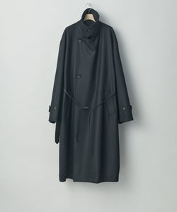 stein(シュタイン)の23AWコレクションのOVERESIZED DOUBLE BREASTED COATのBLACK