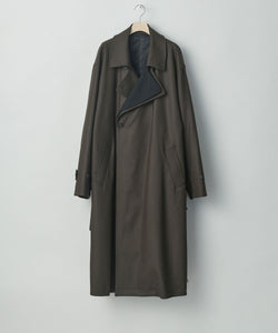 stein / シュタイン】DOUBLE LAPELED DOUBLE BREASTED COAT - MILITARY