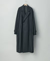 【stein】OVERSIZED LAYERED SINGLE COAT - BLACK