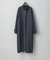 【stein】OVERSIZED MAXI-LENGTH ZIP COAT - DARK CHARCOAL