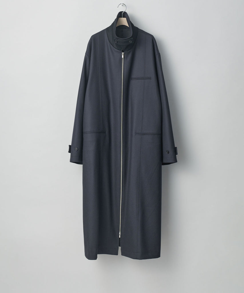 stein コート stein / シュタイン】OVERSIZED MAXI-LENGTH ZIP COAT - DARK CHARCOAL