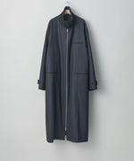 画像をギャラリービューアに読み込む, stein(シュタイン)の23AWコレクションOVERSIZED MAXI-LENGTH ZIP COATのDARK CHARCOAL
