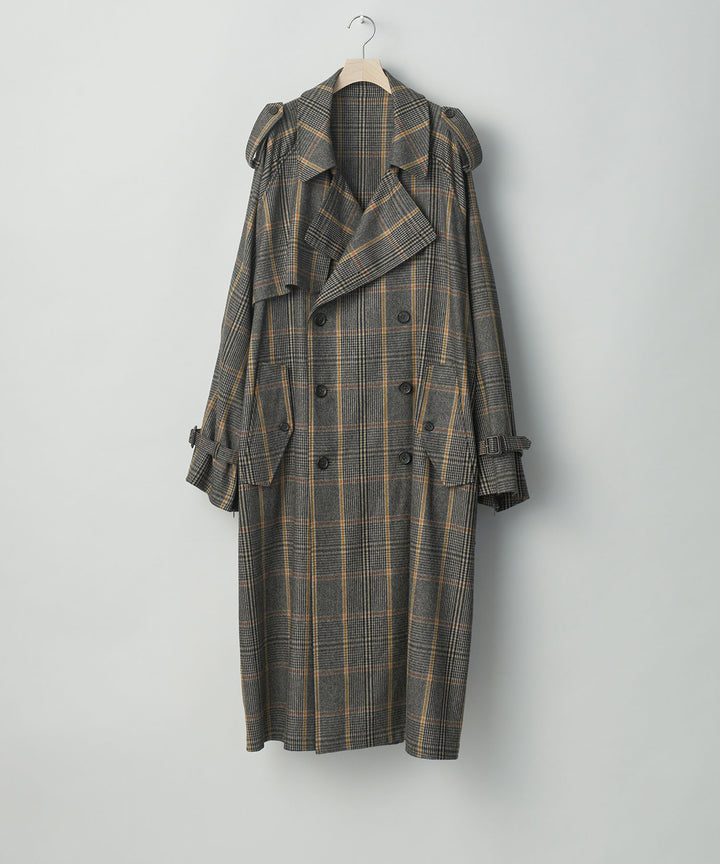 stein(シュタイン)の23AWコレクションOVERSIZED TRENCH COATのGLEN CHECK
