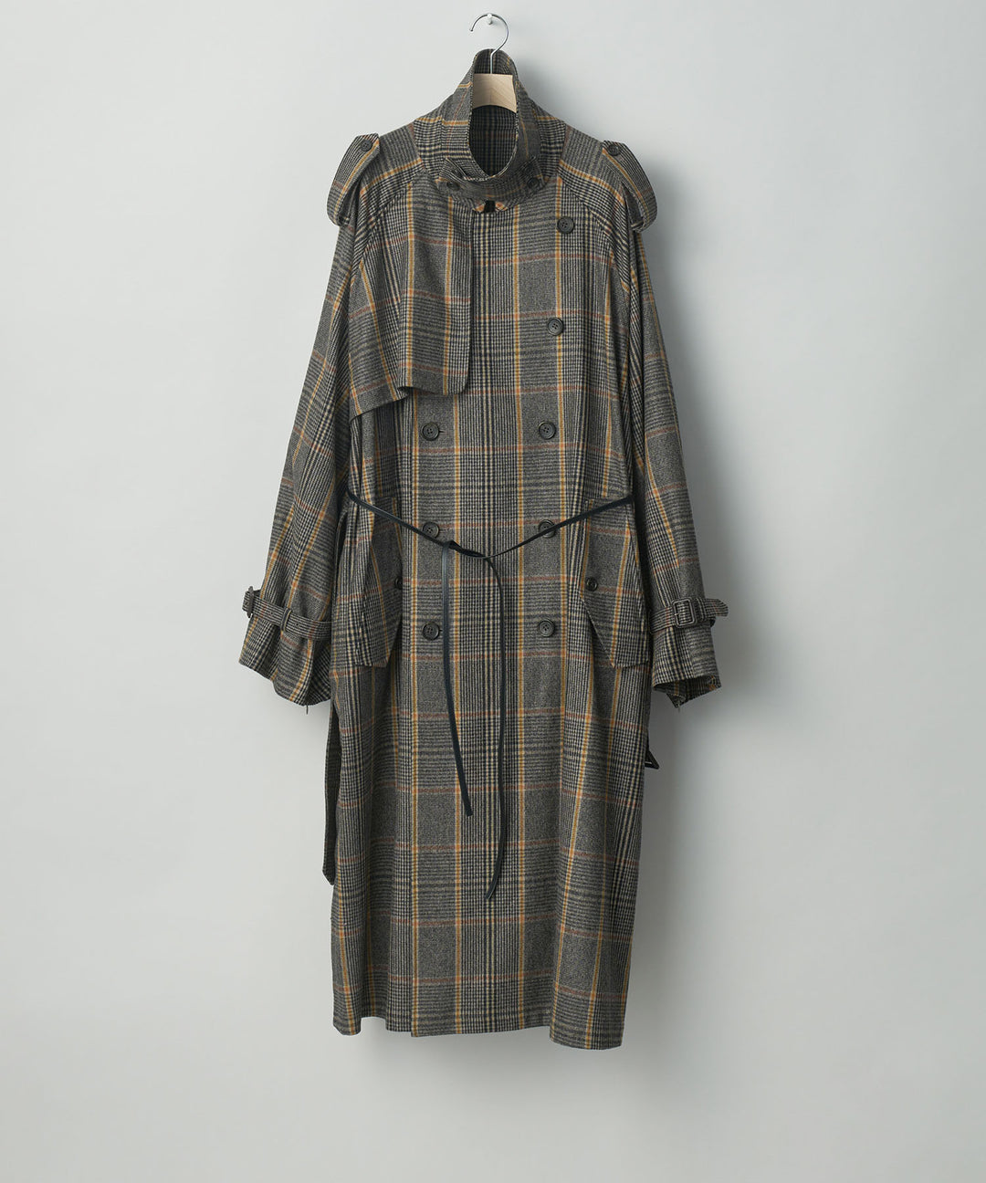 stein(シュタイン)の23AWコレクションOVERSIZED TRENCH COATのGLEN CHECK