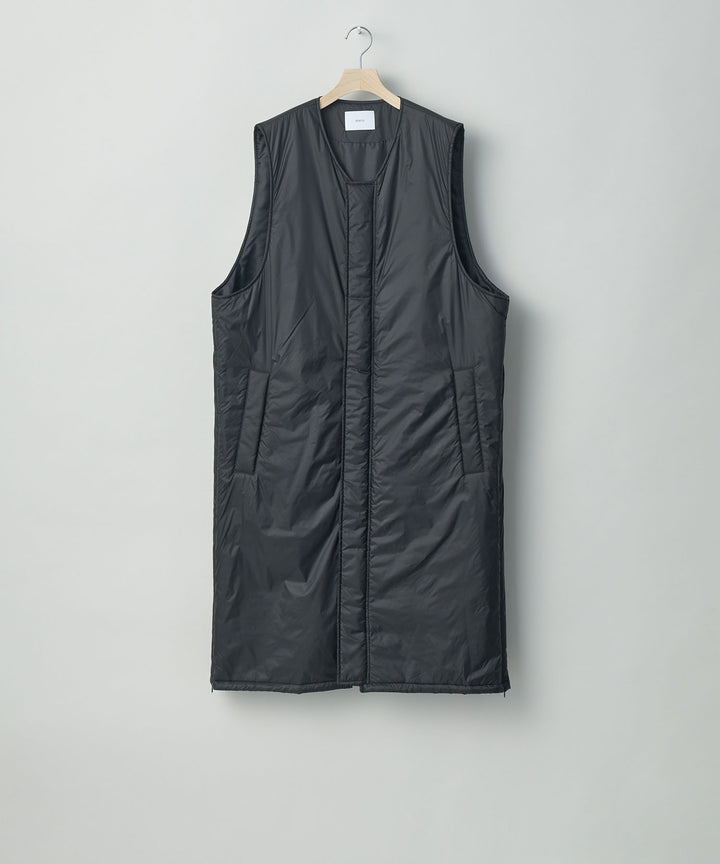 stein(シュタイン)の23AWコレクションPADDED MILITARY LONG VESTのBLACK