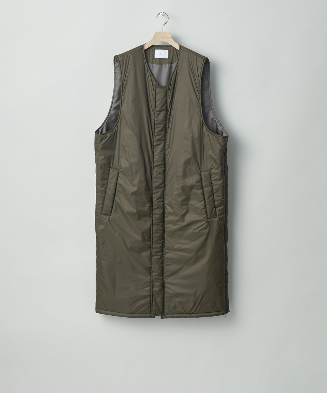 stein(シュタイン)の23AWコレクションPADDED MILITARY LONG VESTのMILITARY KHAKI sessionセッション福岡セレクトショップ 公式通販サイト