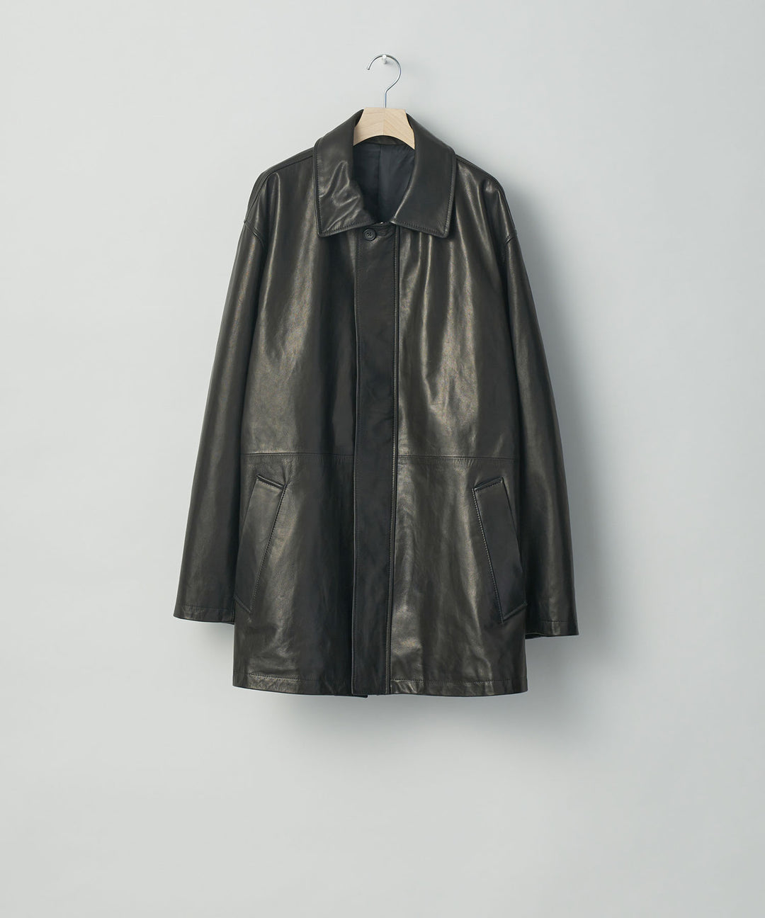 stein(シュタイン)の23AWコレクションLEATHER ZIP JACKETのBLACK 公式通販session福岡セレクトショップ