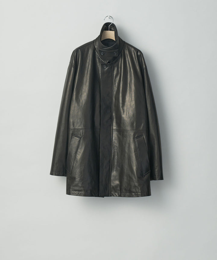 stein(シュタイン)の23AWコレクションLEATHER ZIP JACKETのBLACK 公式通販session福岡セレクトショップ