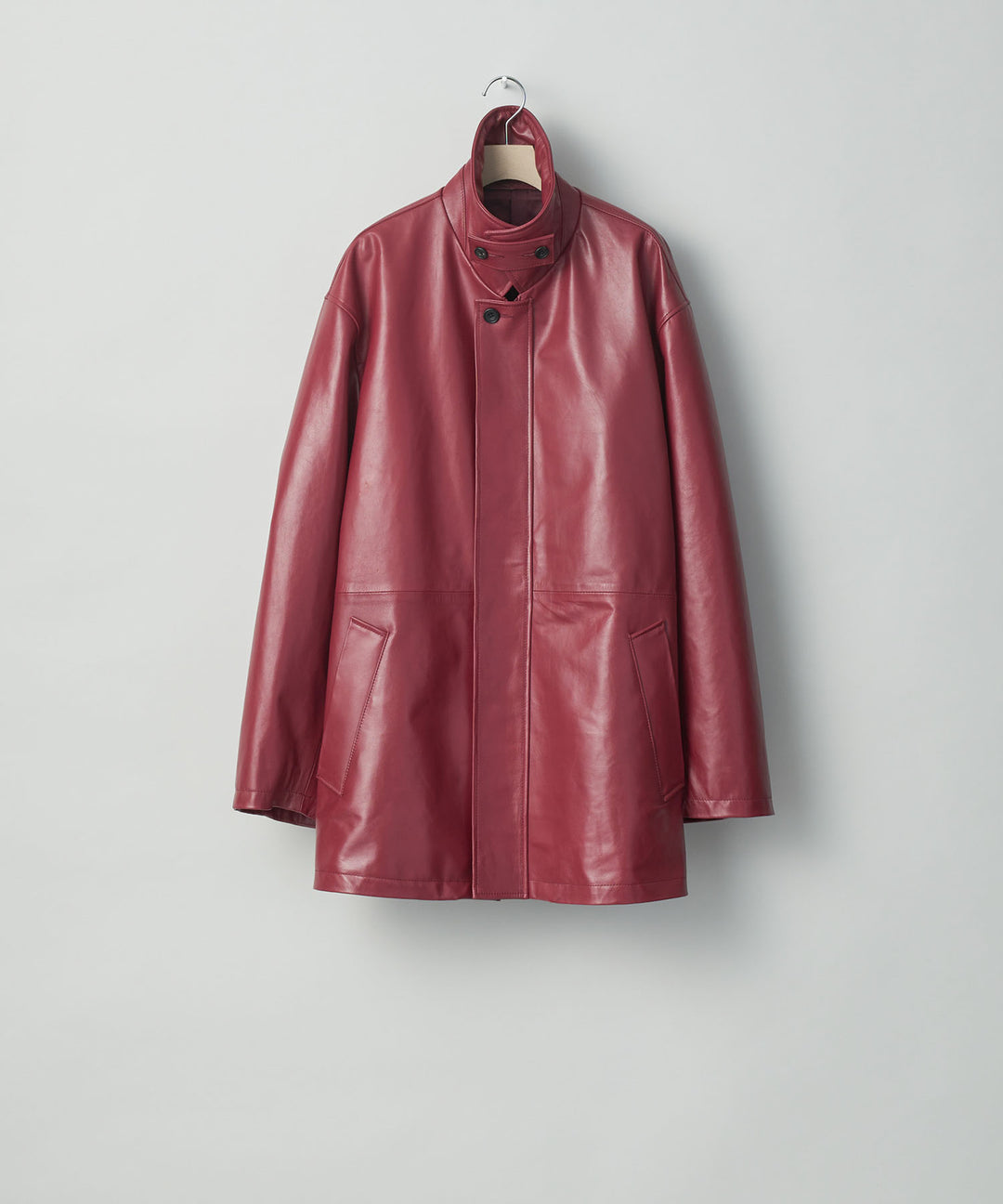 stein(シュタイン)の23AWコレクションLEATHER ZIP JACKETのWINE 公式通販session福岡セレクトショップ