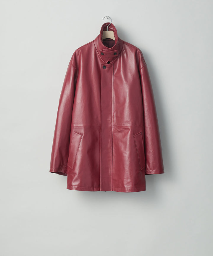 stein(シュタイン)の23AWコレクションLEATHER ZIP JACKETのWINE 公式通販session福岡セレクトショップ