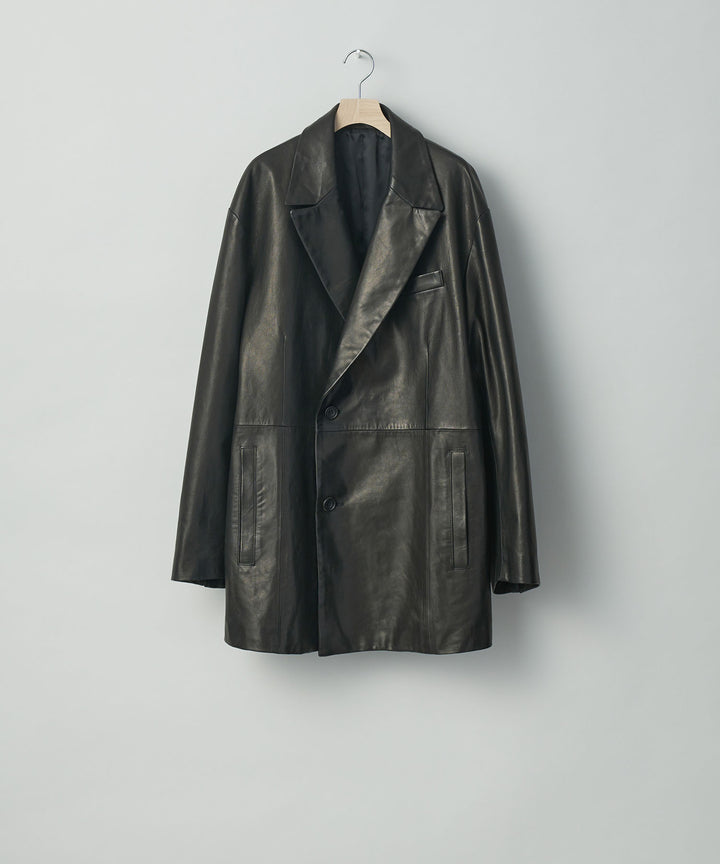 【stein】シュタインのLEATHER DOUBLE BREASTED JACKET - BLACK 公式通販session福岡セレクトショップ