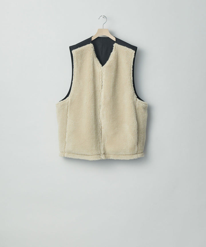stein(シュタイン)の23AWコレクションWOOL FUR REVERSIBLE VESTのBEIGE