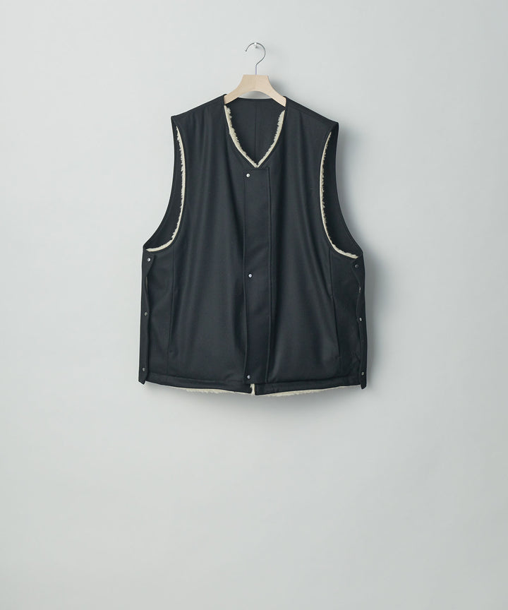stein(シュタイン)の23AWコレクションWOOL FUR REVERSIBLE VESTのBEIGE