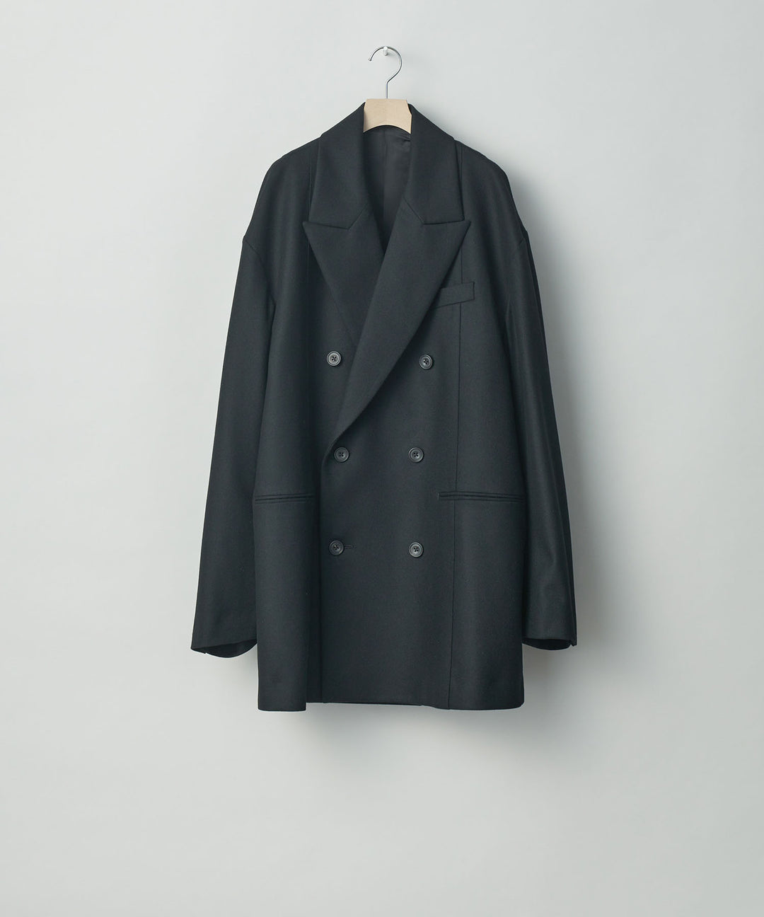 stein(シュタイン)の23AWコレクションEXTRA OVERSIZED DOUBLE BREASTED JACKETのBLACK