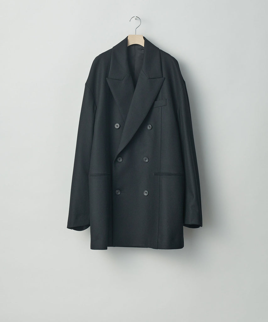 stein / シュタイン】EXTRA OVERSIZED DOUBLE BREASTED JACKET - BLACK