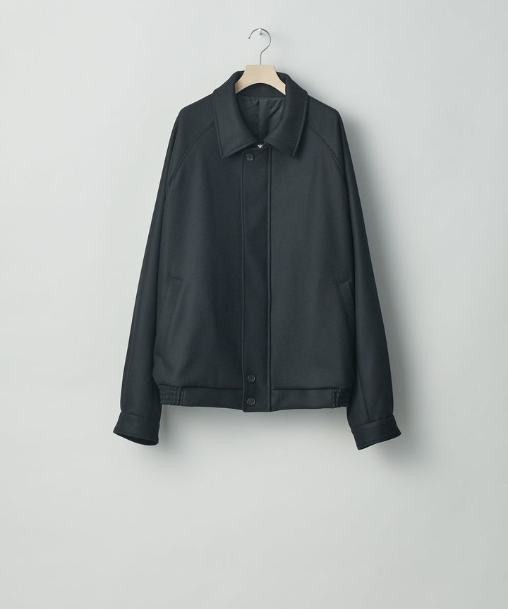 stein(シュタイン)の23AWコレクションOVERSIZED MELTON HARRINGTON ZIP JACKETのBLACK