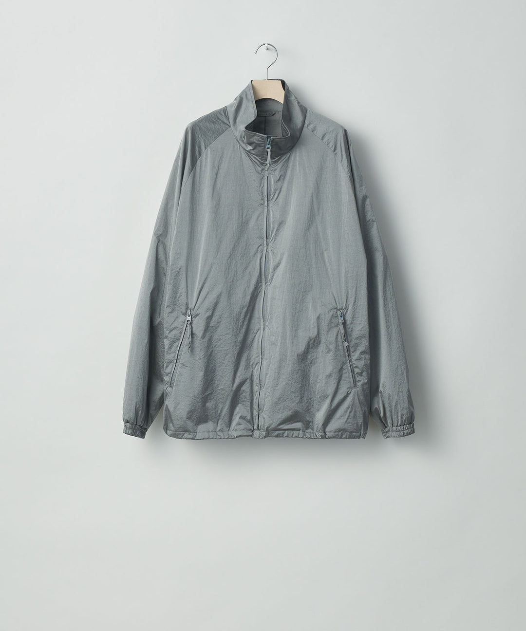 stein(シュタイン)の23AWコレクションWINDBREAKER STAND COLLAR JACKETのSILVER 公式通販サイトsession福岡セレクトショップ