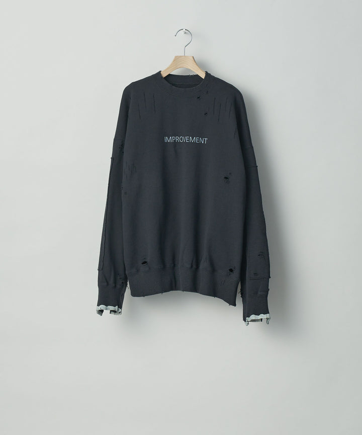 stein(シュタイン)の23AWコレクションOVERSIZED REBUILD SWEAT LSのDARK NAVY