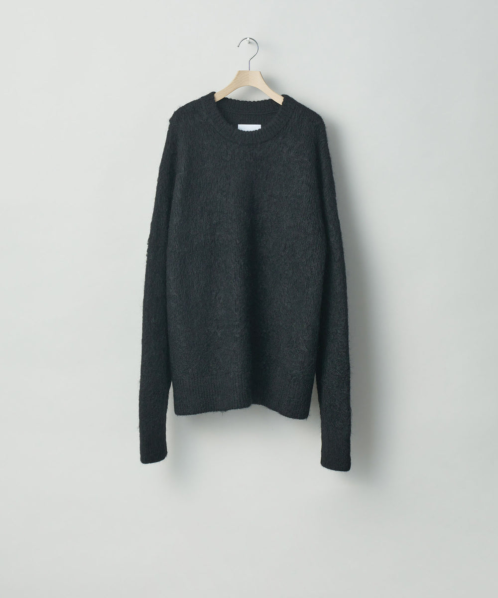 stein(シュタイン)の23AWコレクションKID MOHAIR KNIT LSのBLACK