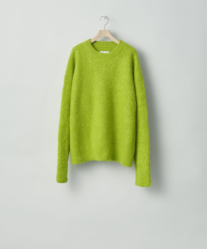 stein(シュタイン)の23AWコレクションKID MOHAIR KNIT LSのYELLOW GREEN