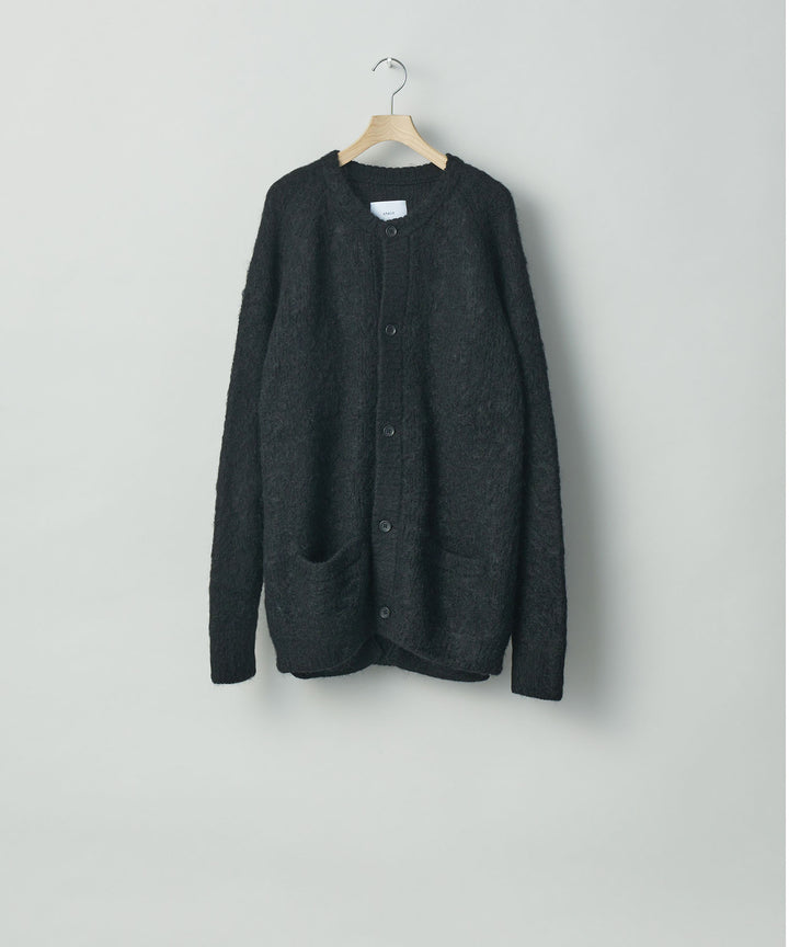 stein(シュタイン)の23AWコレクションKID MOHAIR KNIT CARDIGANのBLACK 公式通販サイトsession福岡セレクトショップ