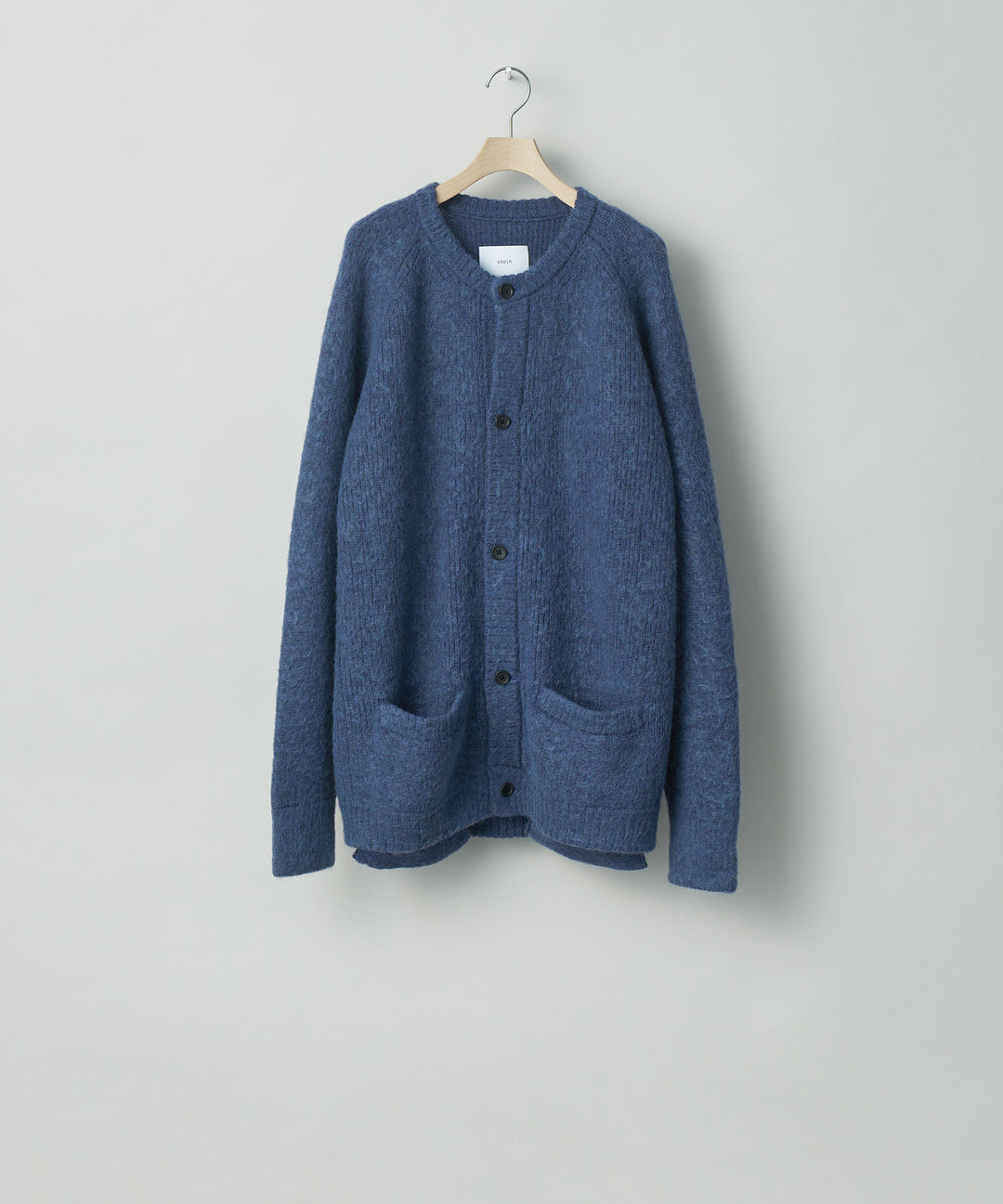 stein(シュタイン)の23AWコレクションKID MOHAIR KNIT CARDIGANのBLUE GREY