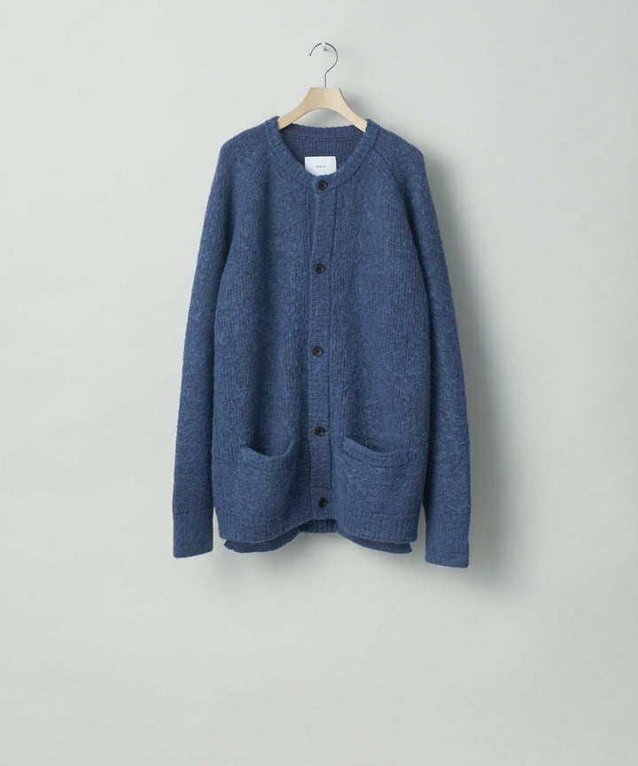 stein(シュタイン)の23AWコレクションKID MOHAIR KNIT CARDIGANのBLUE GREY