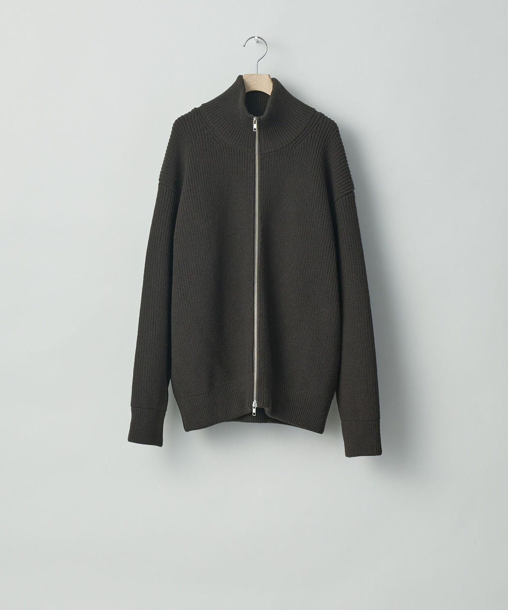 stein(シュタイン)の23AWコレクションOVERSIZED DRIVERS KNIT ZIP JACKETのMILITARY KHAKI