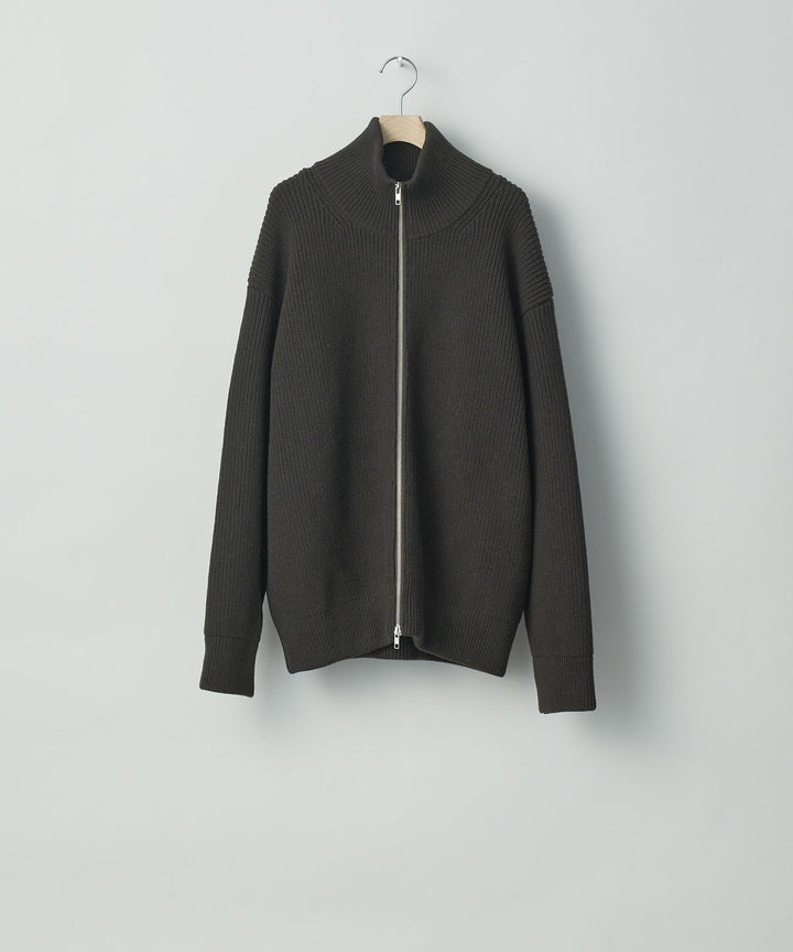 stein(シュタイン)の23AWコレクションOVERSIZED DRIVERS KNIT ZIP JACKETのMILITARY KHAKI