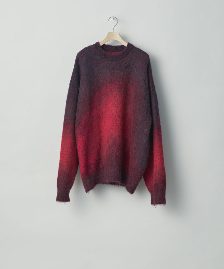 stein(シュタイン)の23AWコレクションOVERSIZED GRADATION MOHAIR LSのRED