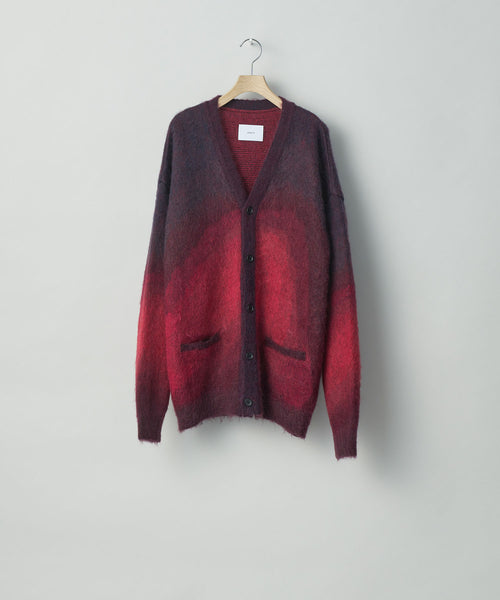 stein / シュタイン】GRADATION MOHAIR CARDIGAN - RED | 公式通販