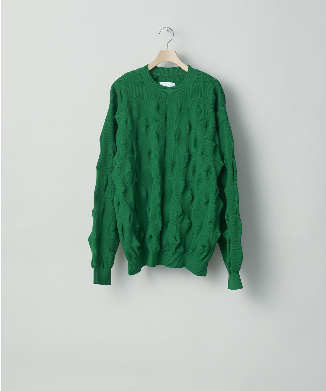 stein(シュタイン)の23AWコレクションBUMPY PATTERNED KNIT LSのGREEN