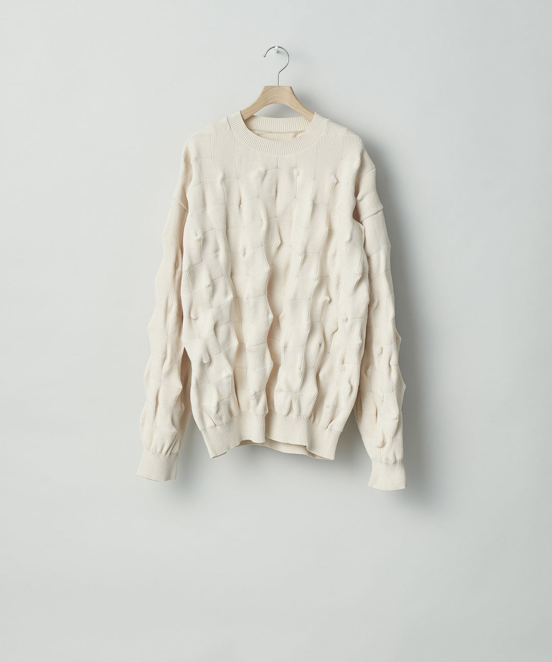 stein(シュタイン)の23AWコレクションBUMPY PATTERNED KNIT LSのMILK 公式通販サイトsession福岡セレクトショップ