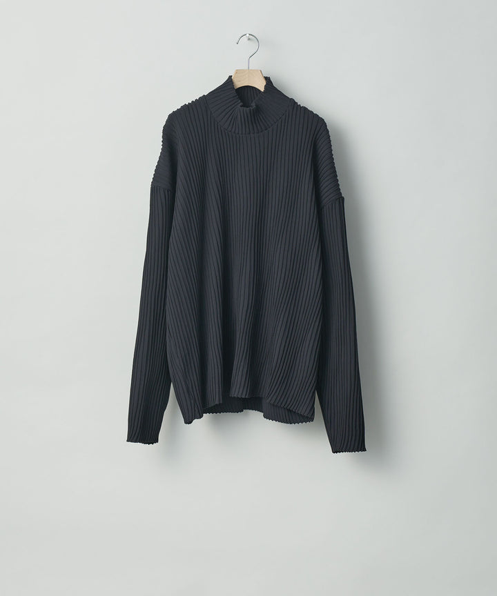 stein(シュタイン)の23AWコレクションOBLIQUE PATTERNED KNIT LSのBLACK