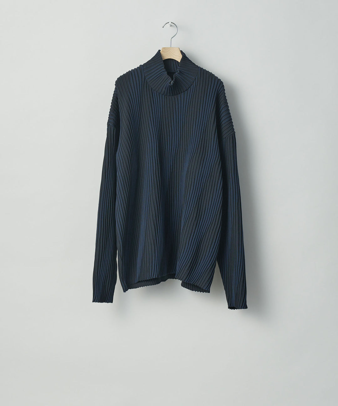 stein(シュタイン)の23AWコレクションOBLIQUE PATTERNED KNIT LSのDARK NAVY 公式通販サイト session福岡セレクトショップ