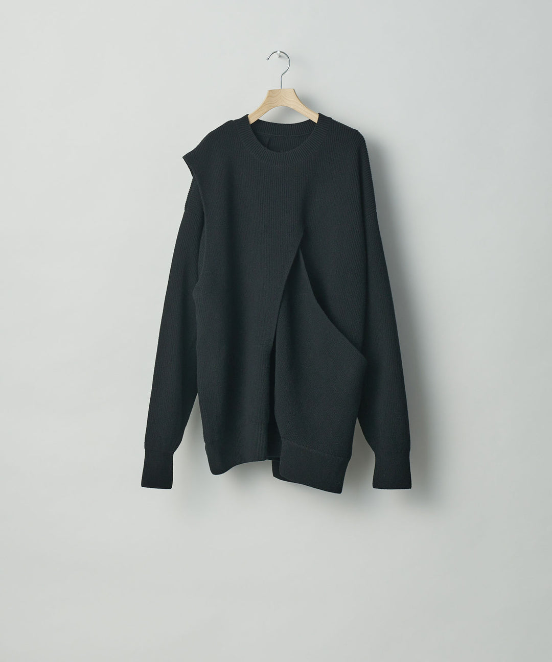 stein(シュタイン)の23AWコレクションCROSSOVER KNIT LSのBLACK