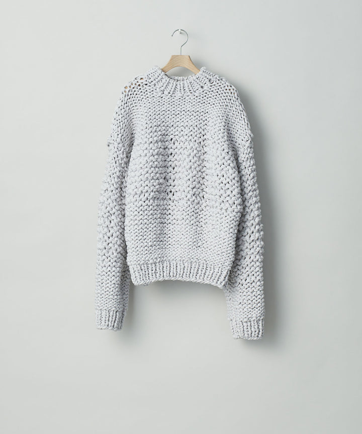 stein(シュタイン)の23AWコレクションLILY YARN HAND KNIT LSのOFF GREY