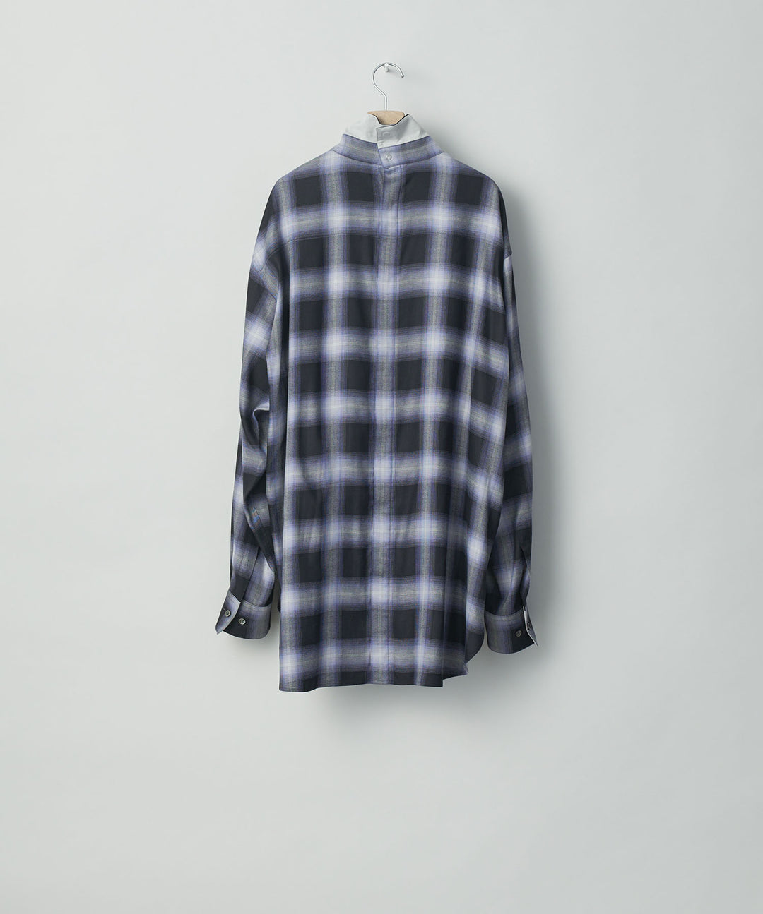 stein(シュタイン)の23AWコレクションOVERSIZED BREAKABLE LONG SHIRTのPURPLE OMBRE