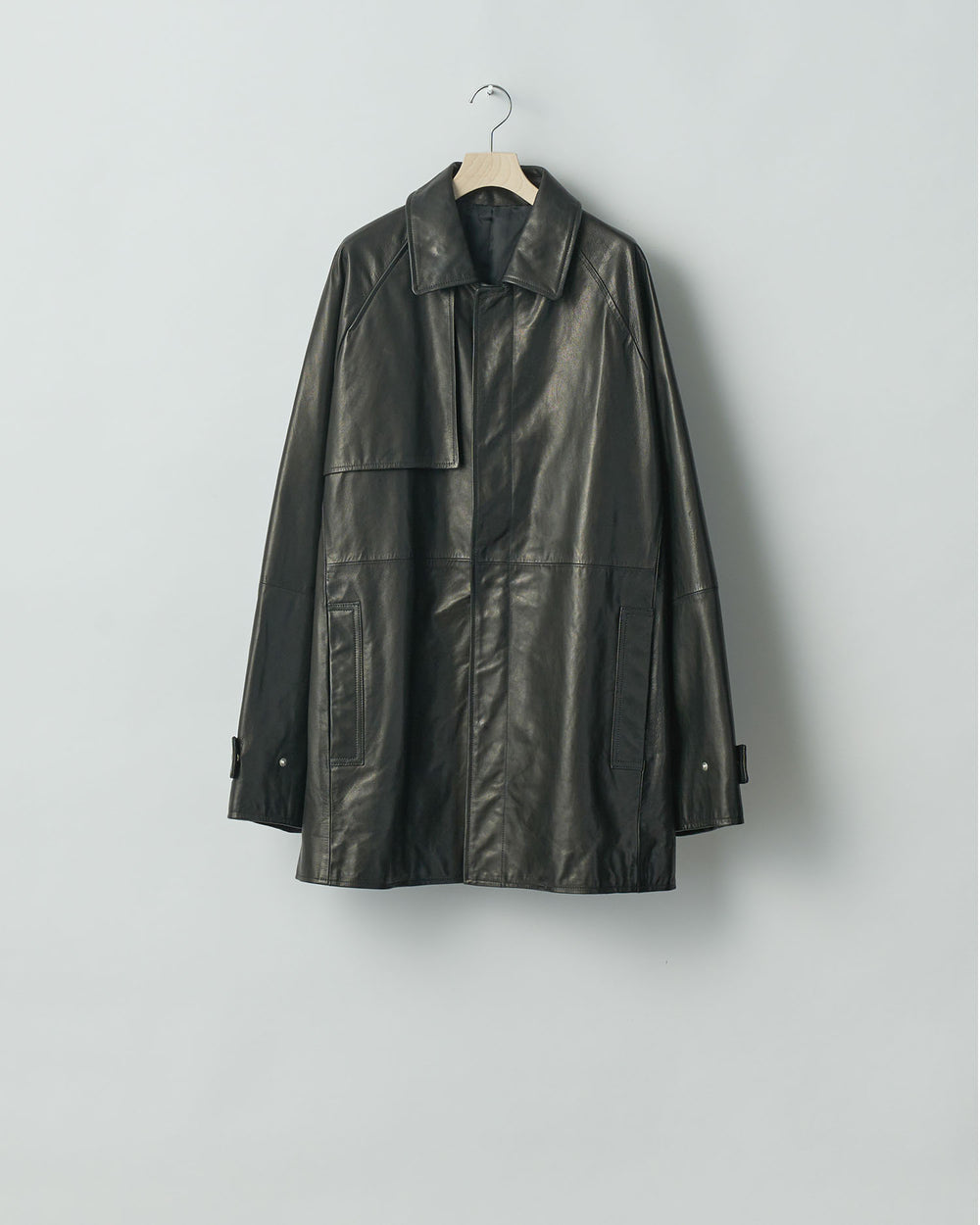 【stein】シュタイン 24ss LEATHER HALF COAT - BLACK sessionセッション福岡セレクトショップ 公式通販サイト