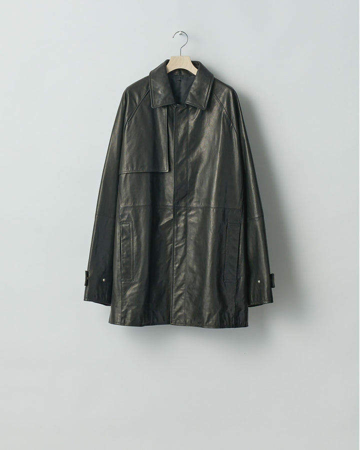 【stein】シュタイン 24ss LEATHER HALF COAT - BLACK sessionセッション福岡セレクトショップ 公式通販サイト