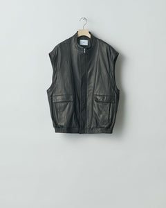 stein(シュタイン)の24SSコレクションDETACHABLE SLEEVES LEATHER BLOUSONのBLACK sessionセッション福岡セレクトショップ 公式通販サイト