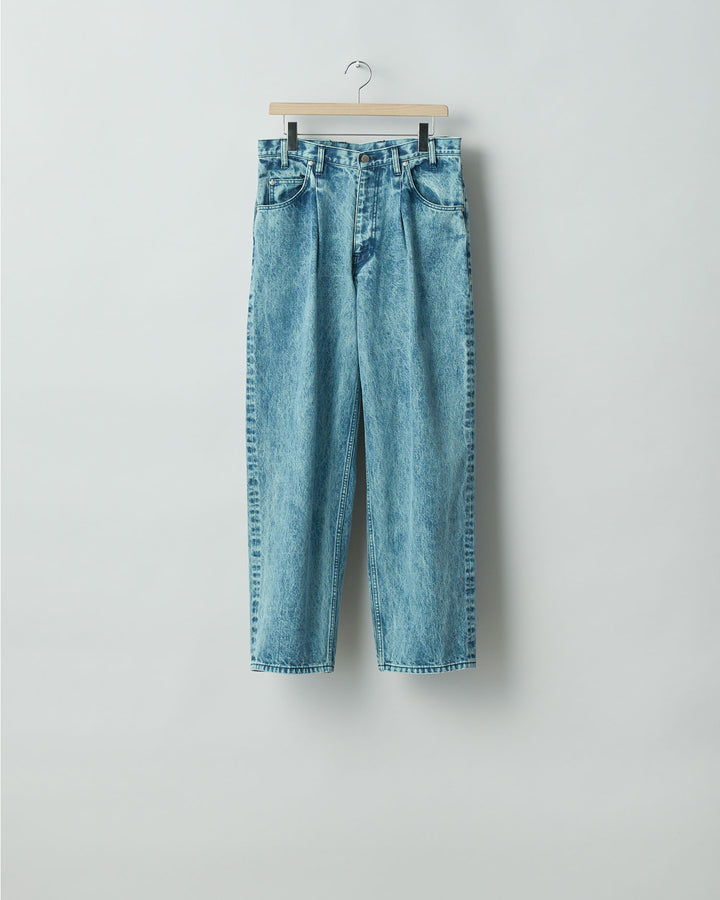 stein(シュタイン)の24SSコレクションCHEMICAL BLEACHED DENIM JEANSのINDIGO
