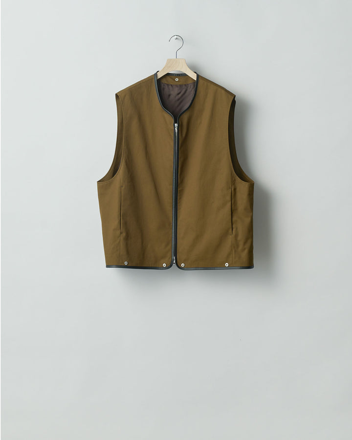 stein(シュタイン)の24SSコレクションCOTTON TWILL LAYERED JACKETの CAMEL