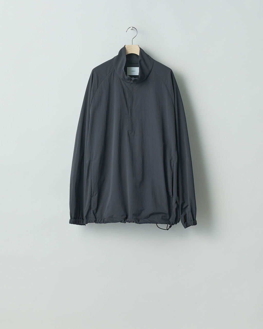 【stein】ssstein シュタインのWINDPROOF NYLON HALF ZIP PULLOVERのBLACK 公式通販サイトsession福岡セレクトショップ