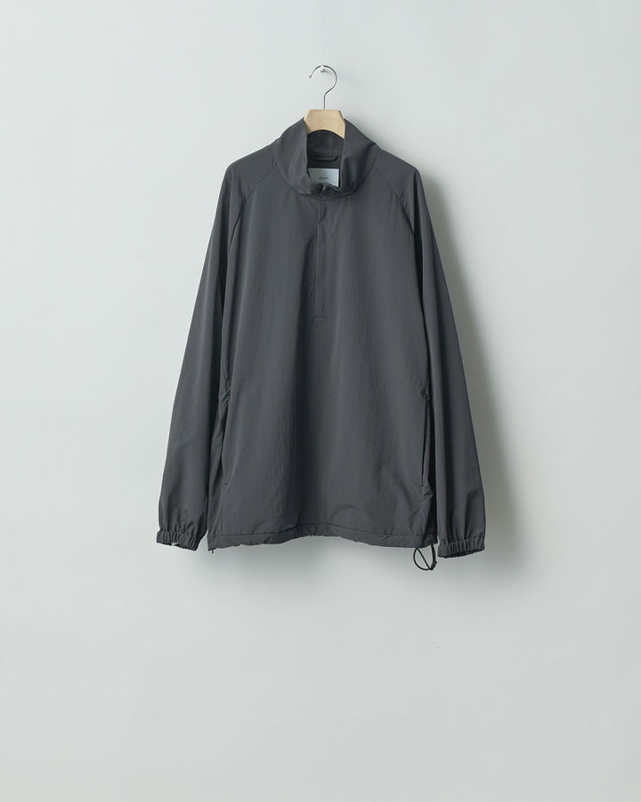 【stein】ssstein シュタインのWINDPROOF NYLON HALF ZIP PULLOVERのDARK GREY KHAKI 公式通販サイトsession福岡セレクトショップ