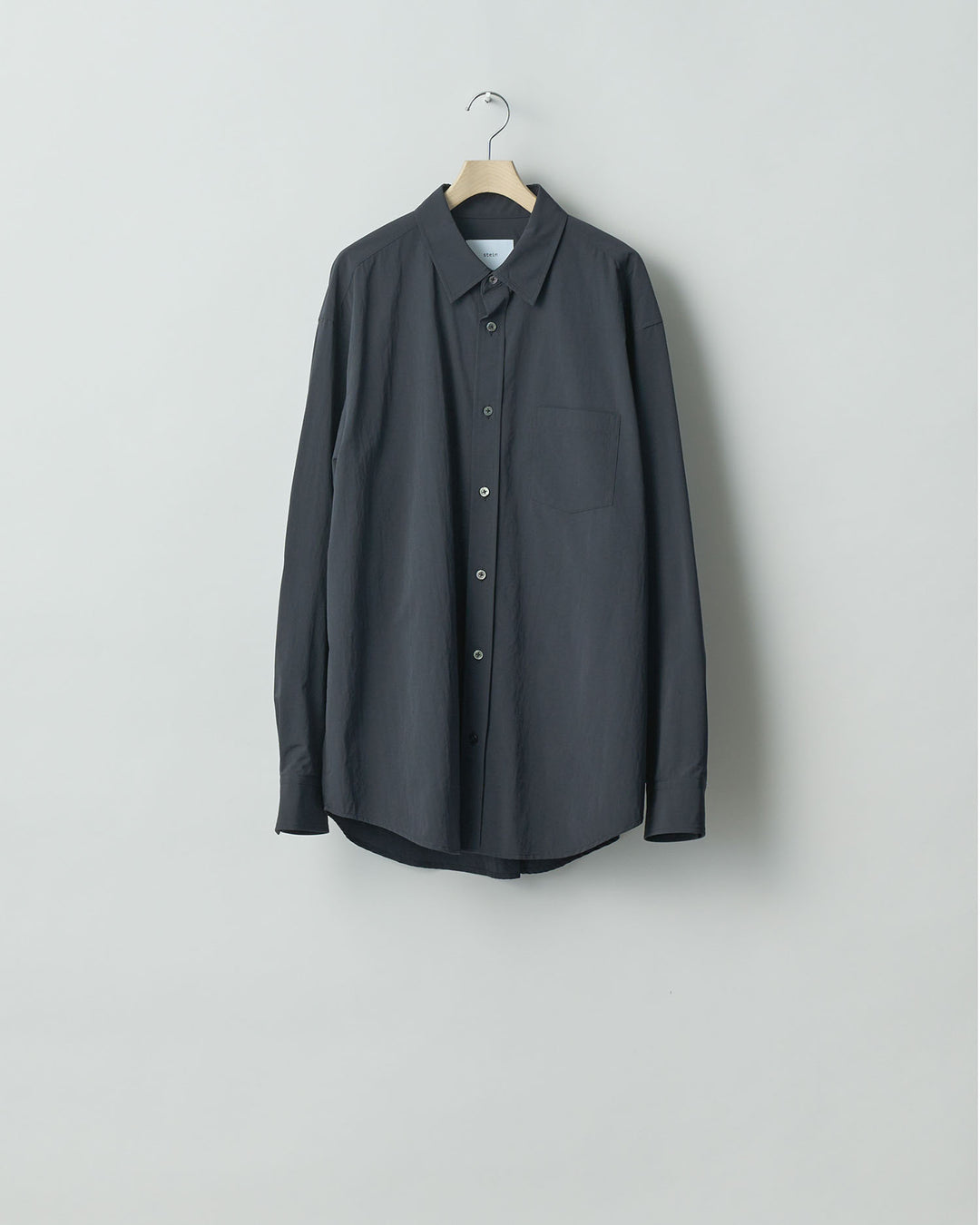 【stein】ssstein シュタインのWINDPROOF NYLON STANDARD SHIRTのBLACK  公式通販サイトsession福岡セレクトショップ